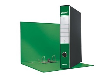 Registratore OXFORD G82 verde dorso 5cm f.to commerciale ESSELTE