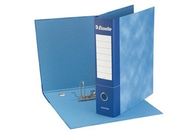 Registratore ESSENTIALS G75 blu dorso 8cm f.to protocollo ESSELTE