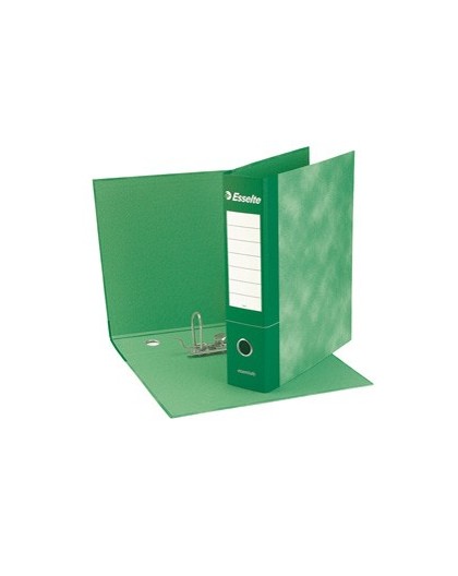 Registratore ESSENTIALS G75 verde dorso 8cm f.to protocollo ESSELTE
