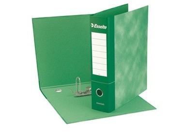 Registratore ESSENTIALS G75 verde dorso 8cm f.to protocollo ESSELTE
