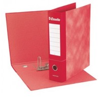 Registratore ESSENTIALS G75 rosso dorso 8cm f.to protocollo ESSELTE