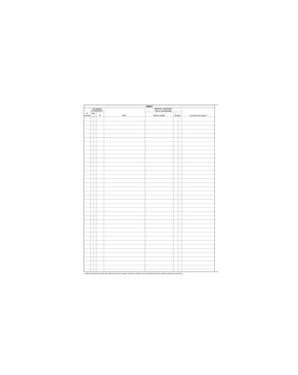 REGISTRO MERCI IN LAVORAZIONE 31X24 47PAG. E2286