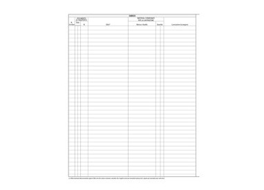 REGISTRO MERCI IN LAVORAZIONE 31X24 47PAG. E2286