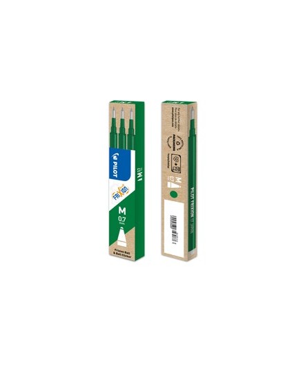 SET 3 REFILL SFERA FRIXIONball 0.7mm VERDE PILOT
