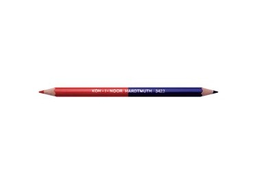 SCATOLA 12 MATITE BICOLORE GROSSA ROSSO-BLU H3423 KOHINOOR