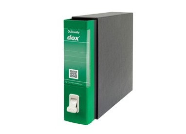 Registratore Dox 2 verde dorso 8cm f.to protocollo Esselte