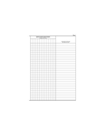 REGISTRO GIORNALE LAVORI 31x21cm 47pagine numerate E2909 EDIPRO