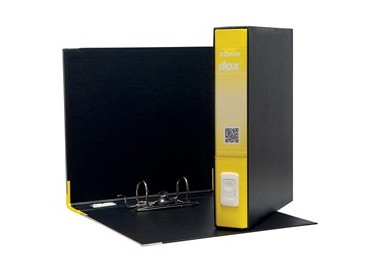 Registratore Dox 4 giallo dorso 5cm f.to commerciale Esselte