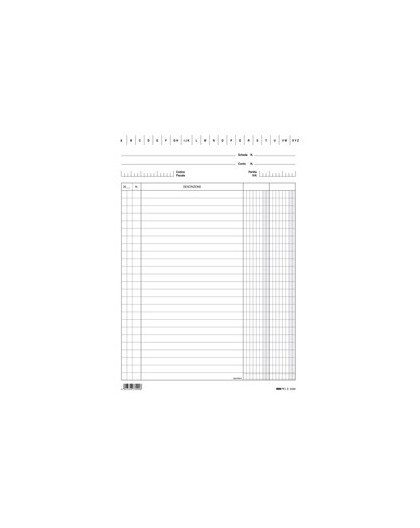100 SCHEDE 2 COLONNE VERTICALE 24X17CM E3399 EDIPRO