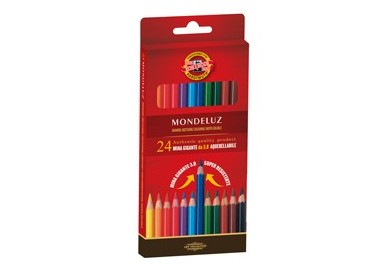ASTUCCIO 24 MATITE COLORATE ACQUARELLO KOHINOOR