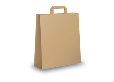 BLISTER 25 SHOPPERS 26X11X35CM AVANA NEUTRO PIATTINA