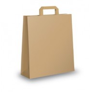 BLISTER 25 SHOPPERS 26X11X35CM AVANA NEUTRO PIATTINA