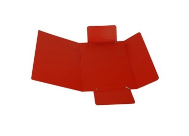 CARTELLINA C/ELASTICO 25X34CM ROSSO PRESSPAN 32P