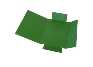 CARTELLINA C/ELASTICO 25X34CM VERDE PRESSPAN 32P