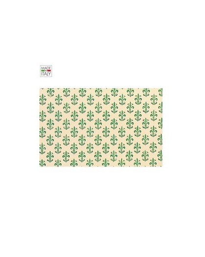 ROTOLO CARTARIVESTO 50X500CM GIGLIO VERDE LAVABILE REX58