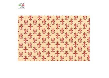 ROTOLO CARTARIVESTO 50X500CM GIGLIO ROSSO LAVABILE REX58