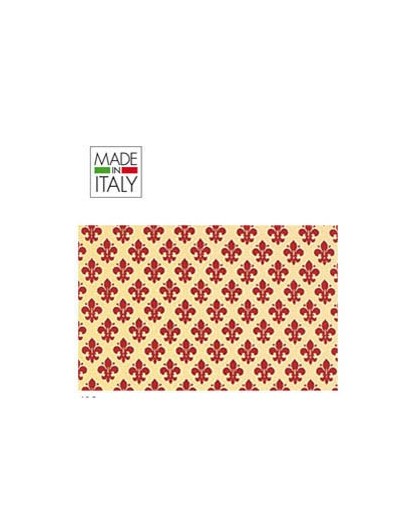 ROTOLO CARTARIVESTO 49X300CM GIGLIO ROSSO ADESIVO REXTACO
