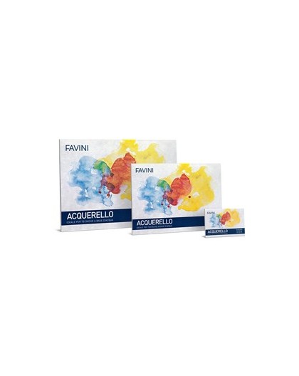 Blocco ACQUERELLO 10fg 340gr 25x35cm FAVINI