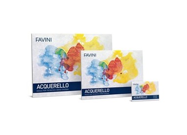 Blocco ACQUERELLO 10fg 340gr 35X50cm FAVINI