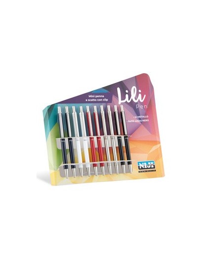 CARTELLA 10 MINI PENNE A SFERA SCATTO 1301 NIJI