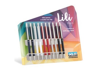 CARTELLA 10 MINI PENNE A SFERA SCATTO 1301 NIJI