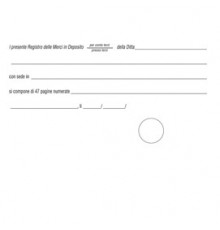 REGISTRO MERCI IN DEPOSITO 50FG 31X24,5 E2279