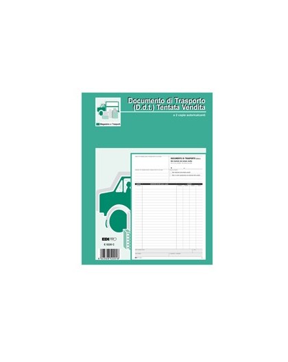 BLOCCO DDT CARICO TENTATA VENDITA A4 50 FG AUTORIC. E5220C EDIPRO