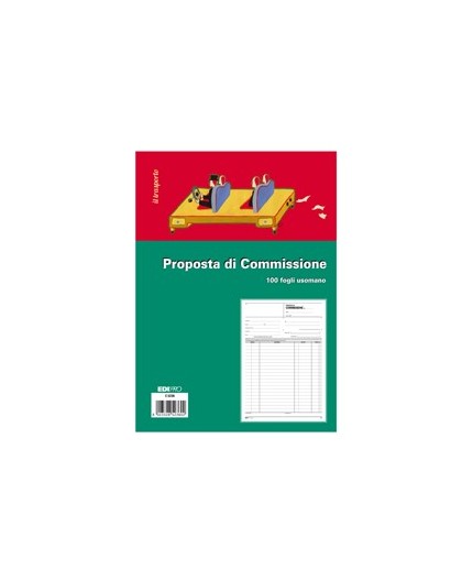 BLOCCO COPIA COMMISSIONI 29,7X21 100FOGLI USO MANO E5236 EDIPRO