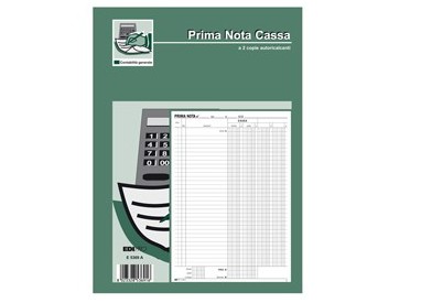 BLOCCO PRIMA NOTA CASSA 50/50 FOGLI AUTORIC. 31X21 E5369A