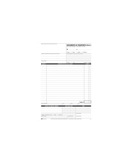 BLOCCO DDT 29,7X21CM 25FG 4 COPIE AUTORICALCANTE E5218C EDIPRO