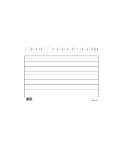 100 SCHEDE RIGATE ORIZZONTALE 15X21CM E3246BL EDIPRO