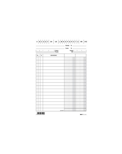 100 SCHEDE 2 COLONNE VERTICALE 17X12CM E3159VE EDIPRO