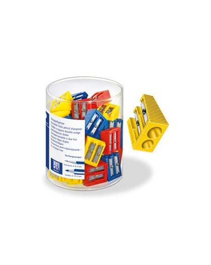 BARATTOLO 50 TEMPERAMATITE 2 FORI COLORATI STAEDTLER