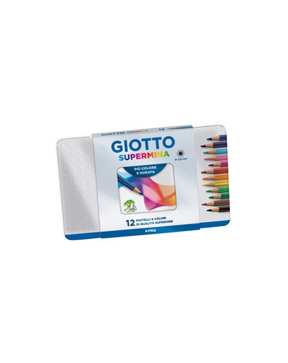 ASTUCCIO METALLO 12 PASTELLI SUPERMINA GIOTTO