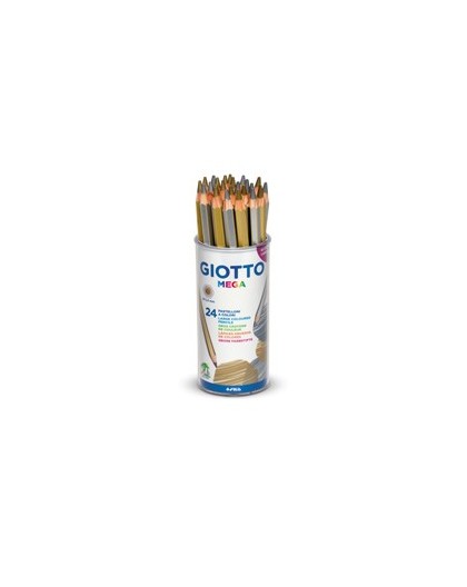 BARATTOLO 24 PASTELLI GIOTTO MEGA ORO/ARGENTO FILA
