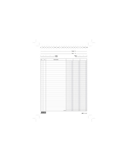 100 SCHEDE 3 COLONNE VERTICALE 29,7X21CM E3563 EDIPRO