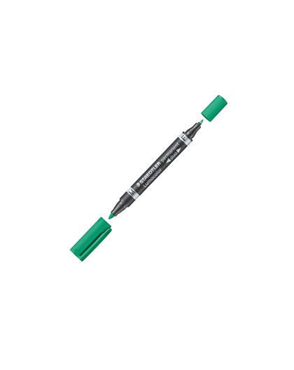 PENNARELLO LUMOCOLOR DUO PERMANENT 348 F/M VERDE