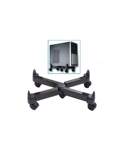 Supporto CPU con ruote PC101 - nero - Tecnostyl