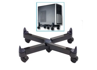 Supporto CPU con ruote PC101 - nero - Tecnostyl