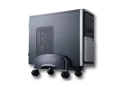 Supporto CPU con ruote PC201 - nero - Tecnostyl