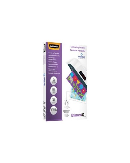 Scatola 100 pouches ENHANCE80 80mic A3 Fellowes