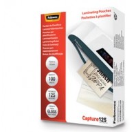 Scatola 100 pouches CAPTURE125 125mic A4 Fellowes