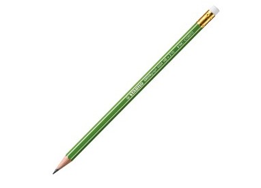 SCATOLA 12 MATITE C/GOMMINO GRAFITE HB FSC STABILO GREEN GRAPH
