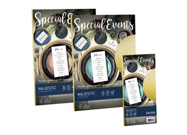 Carta metallizzata SPECIAL EVENTS A4 10fg 250gr azzurro FAVINI