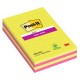 BLOCCO 45foglietti Post-it® Super Sticky 127x203mm righe ULTRACOLOR 845-4SUCC