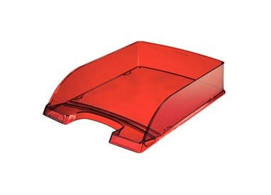 Vaschetta portacorrispondenza STANDARD PLUS rosso trasp. LEITZ