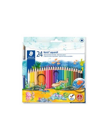 ASTUCCIO 24 MATITE COLORATE 144 AQUARELL NORIS CLUB STAEDTLER