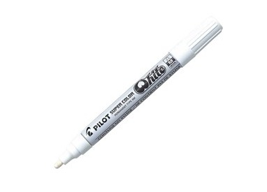 Marcatore SUPER COLOR punta media vernice white PILOT