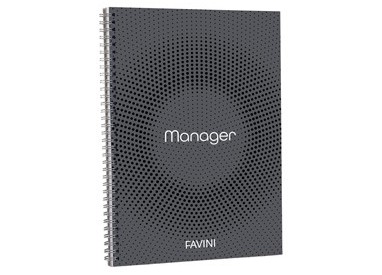 BLOCCO SPIRAL MANAGER 23X29,7CM 10MM 90FG 80GR 4fori microperforato FAVINI