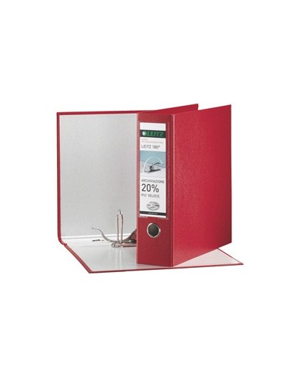 Registratore LEITZ 180° G65 rosso dorso 8cm f.to protocollo LEITZ